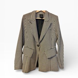 Smythe Classic Houndstooth Wool Blazer